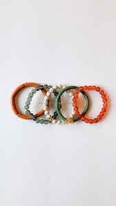 Beautiful Modern Design Raw Agate Loose <b>Beaded</b> <b>Bracelet</b> Wholesale Epoxy Resin Jewelry Making 4mm 6mm 8mm Round Beads <b>Bracelets</b> - Product Image 4