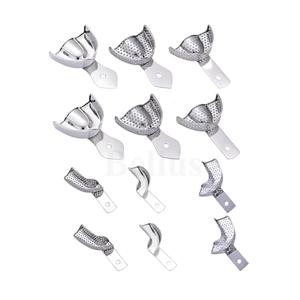 Bandeja de impresión dental profesional de acero inoxidable perforada para fabricación de modelos de alginato de ortodoncia - Product Image 2