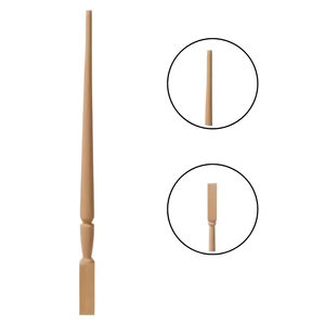 High Quality Customized EFS Brand 42'' Poplar Wooden Balusters Solid Wood <b>Stair</b> Accessories Traditional Design Furniture - Product Image 3