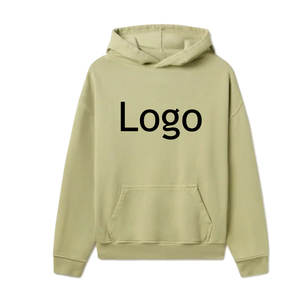 Sudadera con capucha de mezcla de algodón de alta calidad 400 GSM para hombre, logotipo personalizado, diseño de Color, impresión Digital, temporada de invierno, teñido liso - Product Image 6