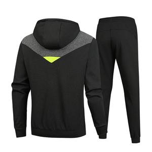 Hiver Vêtements Hommes Ensembles Hommes Impression Hoodie Set Fleece Zipper Sweatshirt Casual Sport Sweatpants Mens Tracksuits - Product Image 2