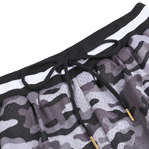 Short de basket-ball personnalisé grande taille en maille pour hommes vente en gros de joggings de sport athlétiques avec poches motif imprimé en tissu décontracté - Product Image 5