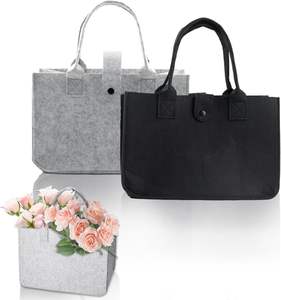 Mercados <span class=keywords><strong>en</strong></span> línea chinos, venta al por mayor, logotipo personalizado, impermeable, plegable, para compras, bolsas de fieltro, bolsas de fieltro no tejidas de poliéster - Product Image 1