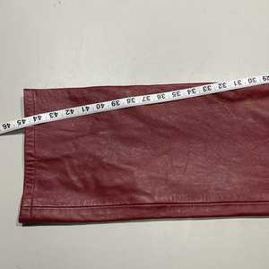 Wholesale Genuine Leather Straight Button Fly <b>Pants</b> for Men High Quality Factory Direct Sales with Logo on Waist - Product Image 3