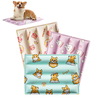 Alfombra Refrescante para Mascotas con Estampado de Dibujos Animados, Alfombra de Gel Refrigerante de Verano al por Mayor para Perros, Gatos, Dormitorios, Jaulas y Suelos