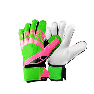 Guantes de Portero de Fútbol Ajustables y Transpirables de Primera Calidad, Corte Negativo, Silicona 3D Inyectada, Verde Lima, Dorso Rosa, Látex - Product Image 1