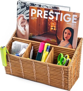 Caja Organizadora de Escritorio de Ratán, Caja de Almacenamiento Hecha a Mano, Ecológica, Natural, Decoración del Hogar, Venta al por Mayor desde Vietnam - Product Image 1