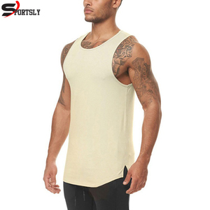 Haute qualité en gros hommes décontracté écologique séchage rapide respirant coton débardeur vêtements de sport sans manches Fitness Streetwear - Product Image 3