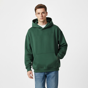 Sudadera con Capucha Gruesa de Felpa, Hombros Caídos, Lisa, Personalizable, para Hombre, Fabricante, Algodón de Alta Calidad, Talla Grande - Product Image 5