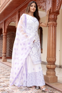 Robe Kaftan Élégante pour Femme, Longueur Genou, Col en V, Sans Manches, en Coton Uni avec Broderie, Silhouette Droite Prête pour l'Été - Product Image 3