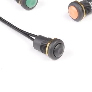 16mm đẩy thiết bị chuyển mạch 2 dây thiết bị đầu cuối tạm thời 1NO 16mm đẩy nút Thiết bị chuyển mạch với cáp - Product Image 4