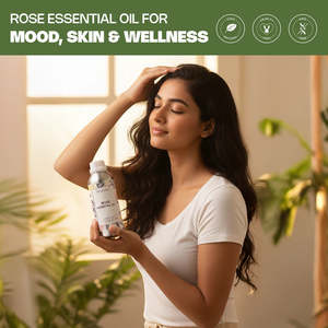 Pack Combo d'Huiles Essentielles 100% Pures de Lavande et de Rose, Huile d'Arbre à Thé Hydratante Pressée à Froid avec Ingrédients de Frankincense et Myrrhe - Product Image 6