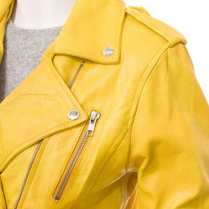 Nouvelle veste en cuir décontractée pour hommes et femmes Meilleure qualité Taille adulte pour l'hiver Fermeture éclair avec logo frontal en peau de crocodile - Product Image 6