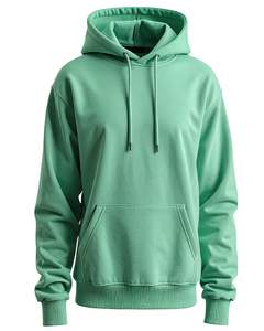 Sweatshirts à capuche de couleur unie pour hommes avec poche kangourou Streetwear en coton doux pour l'automne et l'hiver - Product Image 1