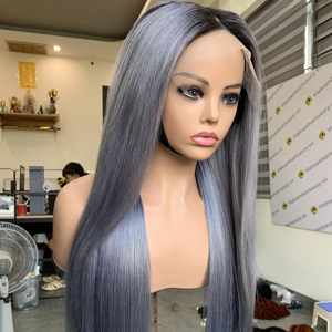 Cheveux humains vierges Remy Lace Front Perruque lisse à trame unique Cheveux vietnamiens Vietnam Luxe - Product Image 1