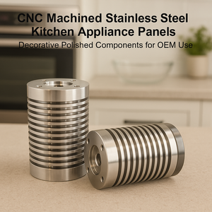 Usiné CNC pour l'usinage de panneaux d'appareils de cuisine en acier inoxydable Composants polis décoratifs Fil de brochage EDM Utilisation OEM - Product Image 2