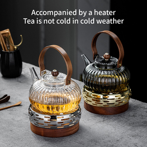 <span class=keywords><strong>Teiera</strong></span> in Vetro Borosilicato Trasparente Resistente al Calore Yurtrain, Mantiene il Calore per 24 Ore, Infusore per Tè e Erbe - Product Image 5