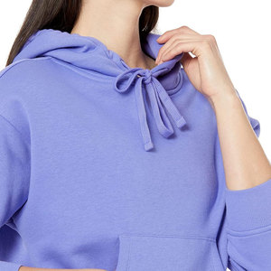 2024ฤดูใบไม้ร่วงเฮฟวี่เวท380Gเสื้อสวมหัวCrop Top Hoodieผู้หญิงStreetwearขายดีที่สุดออกแบบใหม่Crop Hoodies - Product Image 3