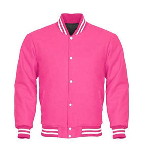 Nouvelle arrivée Veste en laine de style universitaire pour hommes Ensemble de vestes universitaires pour hommes Broderie personnalisée Patchwork Rouge &amp;   Blouson aviateur blanc Pakistan Va - Product Image 1