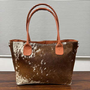 Sac fourre-tout en cuir de vachette style vintage pour femme, sac à bandoulière en cuir véritable LHTB-0089 - Product Image 6
