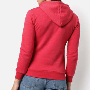 Sweats à capuche pour femmes de haute qualité personnalisés, 100% coton, décontractés d'hiver, uni, dentelle sur le devant par RSW - Product Image 4