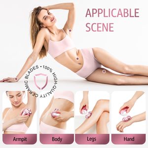 Depiladora Eléctrica Recargable para Mujer, Uso en Seco y Húmedo, para Rostro, Axilas y Vello Púbico, Diseño Impermeable para Uso Doméstico - Product Image 6