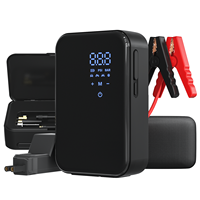 12V Portable Car Battery Jump Starter with Air Pump Digital Tire Inflator 4 in 1 Multi Function Emergency Power Bank