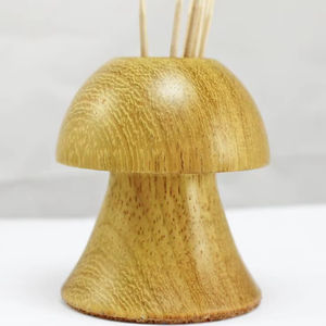 Decorative Eco-Friendly Wooden Toothpick Holder <b>Cover</b> | Handmade Natural Wood Fashion Toothpick Dispenser Box for <b>Dining</b> <b>Table</b> - Product Image 1