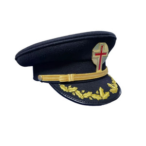Sombrero de Fatiga Masónico para Comandante Pasado de los Caballeros Templarios, Bordado en Metal Dorado, Oferta Limitada, Fabricación 2026 - Product Image 1