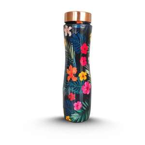 Elegant Butterfly Copper <b>Water</b> <b>Bottle</b> Enamel Finished Realistic Copper Premium Quality Picnic Travels <b>Water</b> <b>Bottle</b> For Humans - Product Image 6
