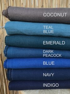 Venta al por mayor 115 ''/292cm tela de lino orgánico 100% tejido listo para vestidos de niñas decoración almohadas ropa de cama cojines sofá-liso - Product Image 3