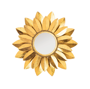 Espejo de pared de Metal con acabado antiguo para decoración clásica del hogar, espejo de pared de Metal dorado para decoración del hogar, espejo de pared de Metal - Product Image 4