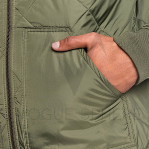 Chaqueta Bomber de Otoño para Hombre, Diseño OEM Profesional, Lona de Primera Calidad, Transpirable, Cuello Alto, Duradera, Último Diseño - Product Image 5