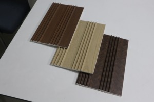 Pannello Murale WPC Ecologico Senza Formaldeide con Effetto Legno per Decorazione Interna, Camera da Letto e Parete TV - Product Image 1