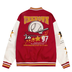 Chaqueta Varsity de Invierno para Hombre, de Alta Calidad, Bordado Personalizado al por Mayor, Chenilla, Tallas Regulares, Cuello Alto, Logotipo Frontal - Product Image 2