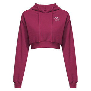 Derniers prix Tops en molleton pour femmes, sweats à capuche pour femmes, taille plus, crop top à capuche pour femmes - Product Image 2