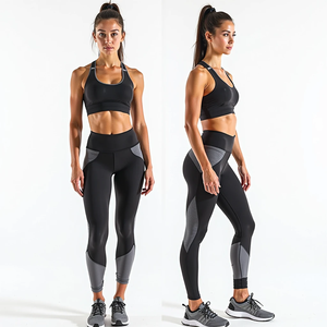 Tenue de yoga sans couture personnalisée pour femmes, comprenant un soutien-gorge et un legging, idéale pour l'automne et l'hiver, avec un confort respirant - Product Image 4