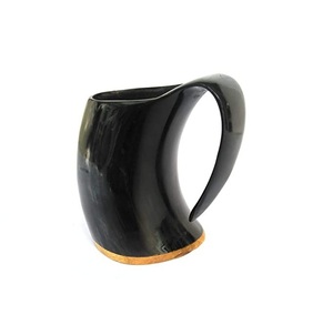 Wine Horn <b>Mug</b> Customize Size High Quality Natural Viking Drinking <b>Mug</b> Buffalo Horn Top Supply for Coffee Tea Beer <b>Mug</b> For Sale - Product Image 2
