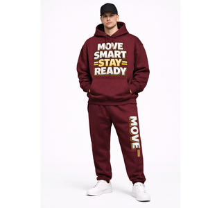 ชุดวอร์มกีฬาฤดูหนาวแบบสั่งทำพิเศษสำหรับผู้ชาย ผ้าเนื้อนุ่ม ระบายอากาศได้ดี เนื้อผ้าหนา เหมาะสำหรับออกกำลังกาย ใส่ลำลองในเมือง แฟชั่นทันสมัย - Product Image 1