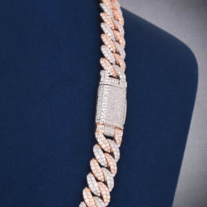 Trendy Custom DEF <b>VVS</b> Moissanite <b>Diamond</b> 10mm Cuban Link <b>Chain</b> Necklace 925 Silver Wholesale - Product Image 5