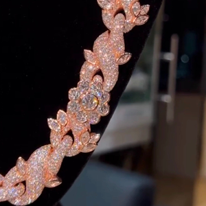 Cadena de eslabones cubanos de diamante de moissanita de 15mm, regalo para hombres, corte redondo, joyería de estilo Hip Hop, Plata de Ley 925 - Product Image 2