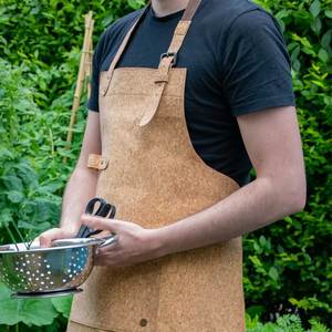 Long <b>Leather</b> <b>Apron</b> for Maximum Protection Classic Customized Logo Printed <b>Leather</b> <b>Apron</b> for Bakers and Chefs - Product Image 4