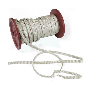 Cordon tressé en macramé argenté et doré, revêtement en zari, haute ténacité, 8 brins, tailles personnalisables pour textiles de maison, sacs, vêtements, chaussures - Product Image 3