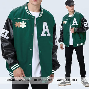 Chaquetas de Béisbol para Hombre al por Mayor en el Último Estilo Urbano, Chaqueta Universitaria con Logotipo Personalizado para Hombre con Nuevo Precio Bajo - Product Image 3