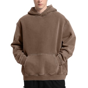 Sudaderas con capucha de alta calidad para hombre, ropa de calle a la moda, pulóver, sudaderas con capucha al por mayor, logotipo personalizado, gran tamaño, cuadrado, hombro caído - Product Image 1