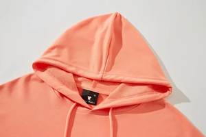 100% coton hommes décontracté surdimensionné à capuche pour bouffée impression en relief élégant Logo avant tissé tissu personnalisable tous les jours automne - Product Image 5