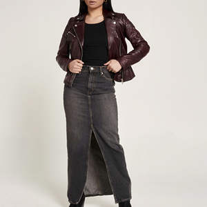 Chaqueta de Cuero de Moda para Mujer, Nueva Colección, Alta Calidad, Venta al Por Mayor, Cuero Genuino Transpirable, Forro de Lana Personalizable - Product Image 6