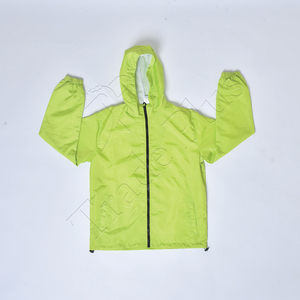 Cortavientos deportivo largo Unisex de alta calidad para adultos, logotipo personalizado fuera de casa, chaqueta de lluvia para exteriores con botones y bolsillos, impermeable - Product Image 5