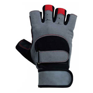 Mejor diseño de cuero transpirable medio dedo gimnasio Fitness guantes para hombres mujeres logotipo personalizado impresión protección UV 8oz al aire libre - Product Image 6
