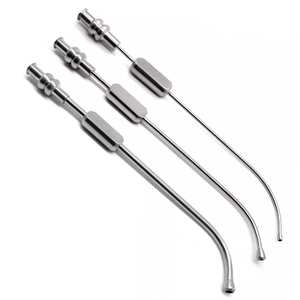 3 Piezas de Cánulas Dentales de Acero, Tubos de Succión de Seno Maxilar de 2.5mm, 3mm, 4mm, Instrumentos Quirúrgicos Ortopédicos, Herramientas Dentales Profesionales - Product Image 4